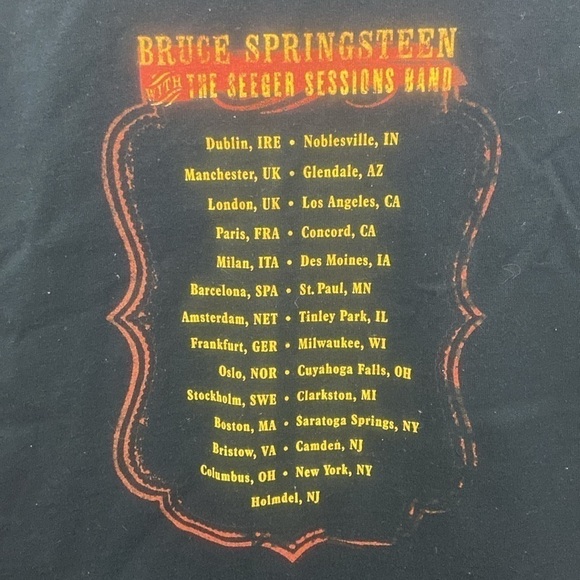 Bruce Springsteen With The Seeger Sessions Band 2006 Tour Long Sleeve Sz L Shirt - Picture 6 of 7